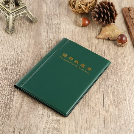 Coin Collectors Collecting Album 120 Coin Holders Green